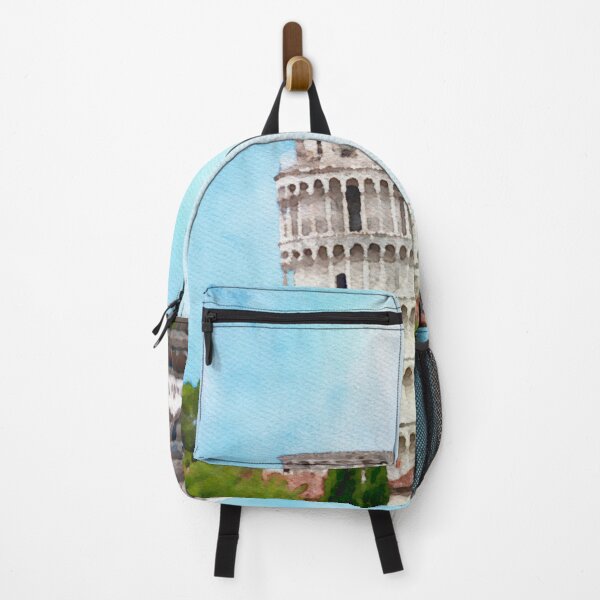 Item preview, Watercolor painting of the Leaning tower in Pisa, Italy designed and sold by thelazypigeon.
