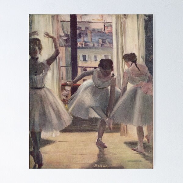 Item preview, Edgar Degas French Impressionism Oil Painting Ballerinas Rehearsing Dancing designed and sold by ⭐⭐⭐⭐⭐ Art Geeky.