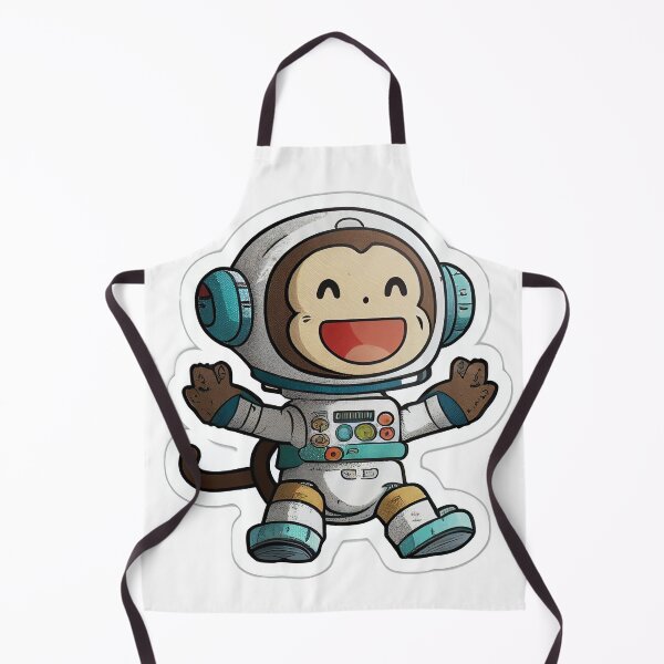 Item preview, Happy Space Monkey Sticker designed and sold by BrinaandPops.