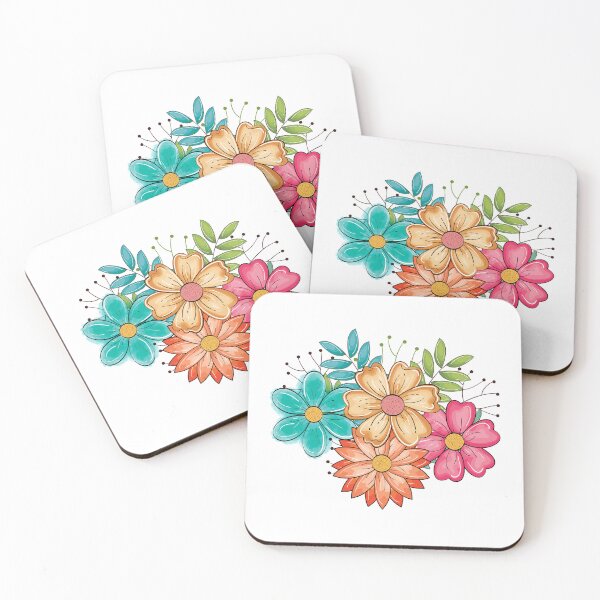 Item preview, watercolor bouquet of flowers designed and sold by Inferna-Love Creations.