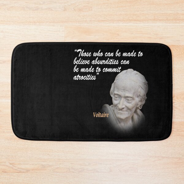 Item preview, Voltaire Quote On Absurdities And Atrocities designed and sold by My Photo Shop.