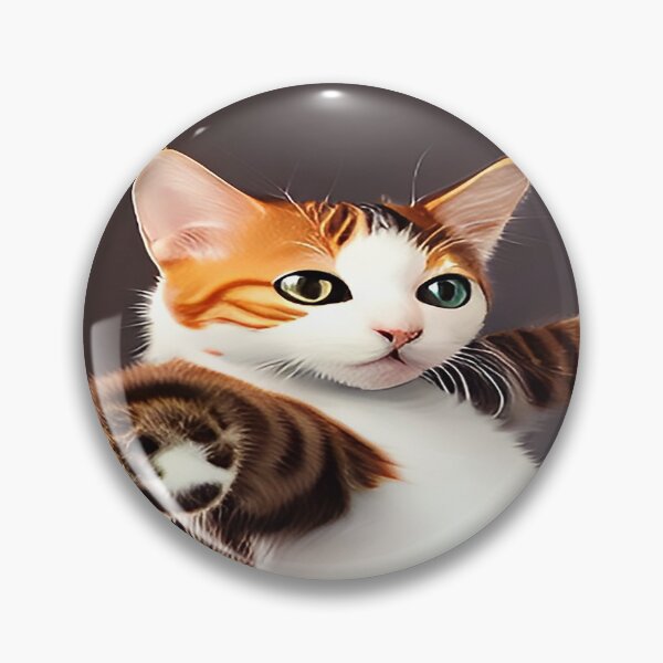 Item preview, Dancing Calico Cat Mid Air Flight with Gray Background designed and sold by deniselynnimage.