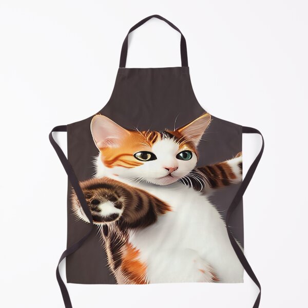 Item preview, Dancing Calico Cat Mid Air Flight with Gray Background designed and sold by deniselynnimage.