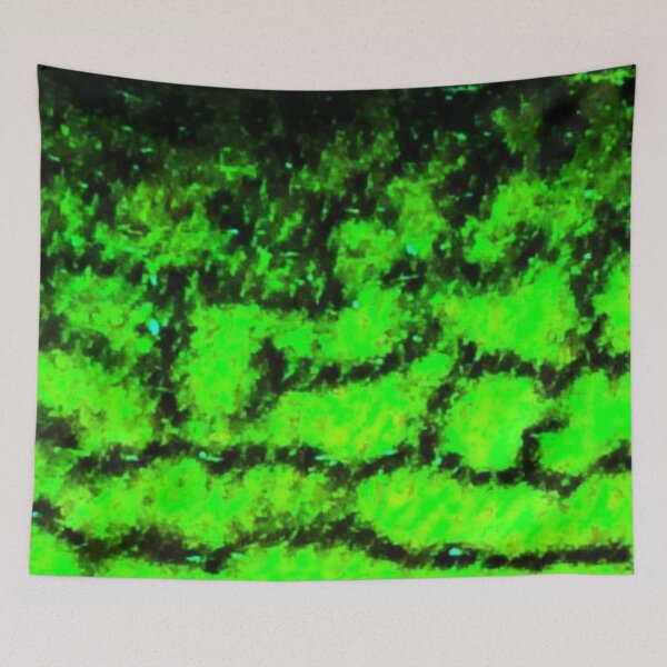 Item preview, Bright Green Chain Pickerel Skin Pattern designed and sold by CJRPics.