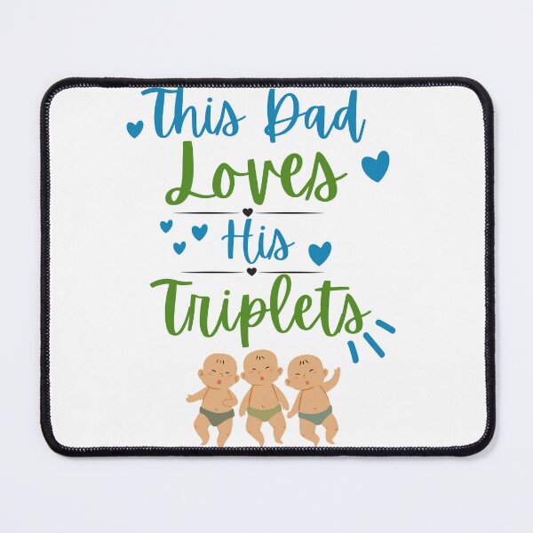 Item preview, This Dad Loves his Triplets Sticker designed and sold by BOUMNESS.