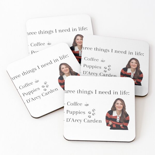 Item preview, Copy of Three things I need in life: Coffee, Puppies, and D’Arcy Carden designed and sold by Katy Caldwell.
