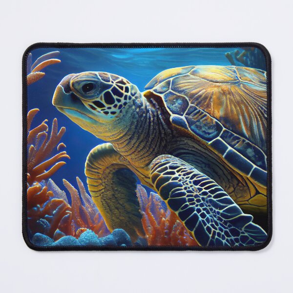 Item preview, Sea turtle on sea floor designed and sold by MiTo-Creations.