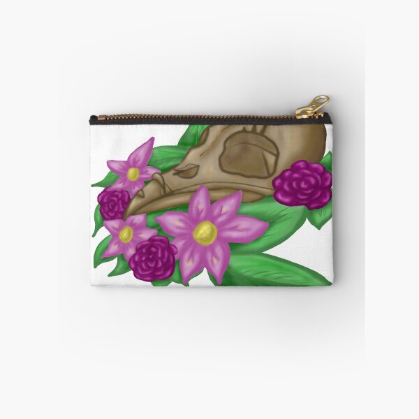 Item preview, bird skull with flowers designed and sold by MiniRowan.