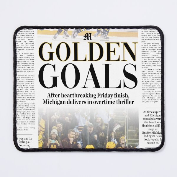 Item preview, The Michigan Daily Sports Monday Golden Goals designed and sold by michigan-daily.
