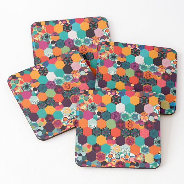 Item preview, Dynamic Geometric Shapes Pattern Abstract Modern Colorful Simple designed and sold by shashtopia.