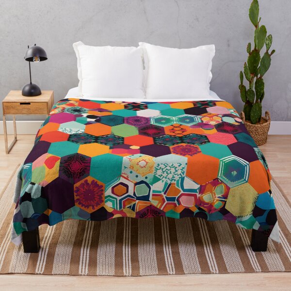 Item preview, Dynamic Geometric Shapes Pattern Abstract Modern Colorful Simple designed and sold by shashtopia.