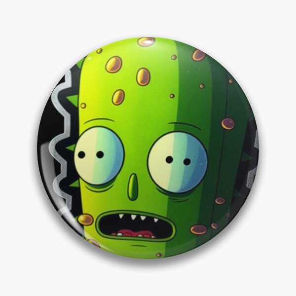 Artikelvorschau, Pickle Rick gestanzter Hologramm-Aufkleber entworfen und verkauft von kfir marco.