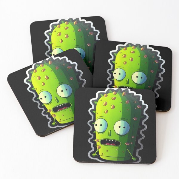 Artikelvorschau, Pickle Rick gestanzter Hologramm-Aufkleber entworfen und verkauft von kfir marco.