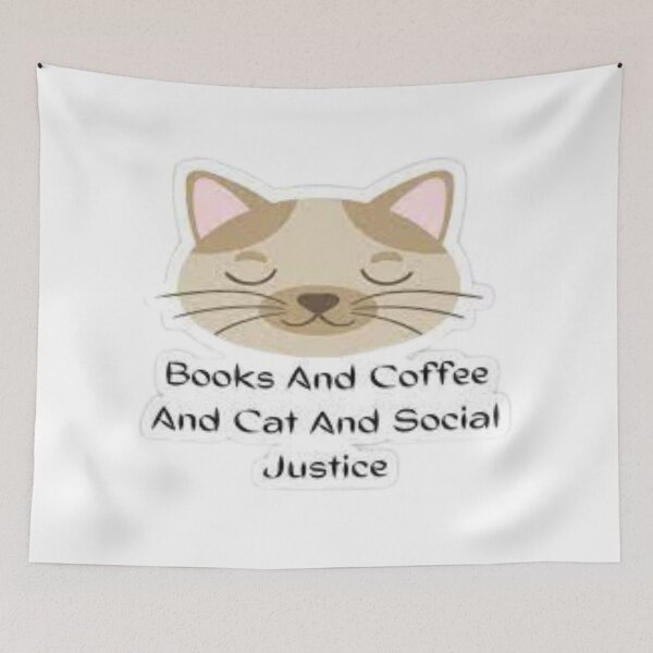 Item preview, Books And Coffee And Cat And Social Justice designed and sold by Trendy Design.