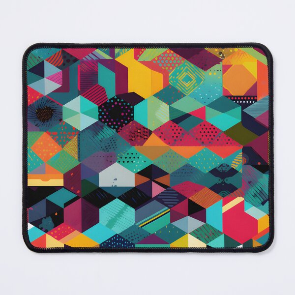 Item preview, Dynamic Geometric Shapes Pattern Abstract Modern Colorful Simple designed and sold by shashtopia.