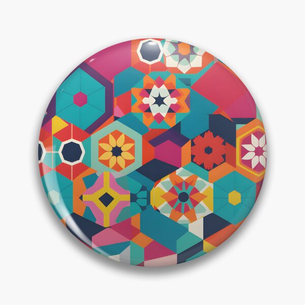 Item preview, Dynamic Geometric Shapes Pattern Abstract Modern Colorful Simple designed and sold by shashtopia.