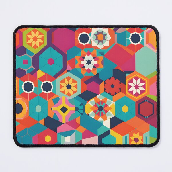 Item preview, Dynamic Geometric Shapes Pattern Abstract Modern Colorful Simple designed and sold by shashtopia.