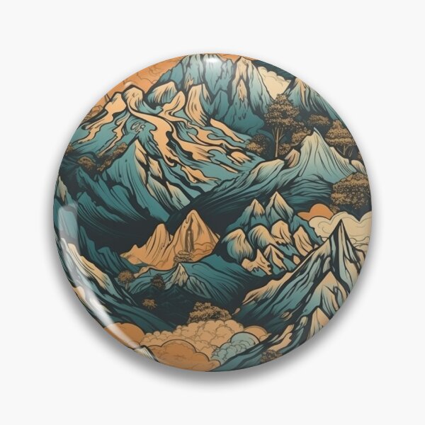 Item preview, Moutains, Mountain Pattern, Digital Art, Printable, Print designed and sold by Almondille.
