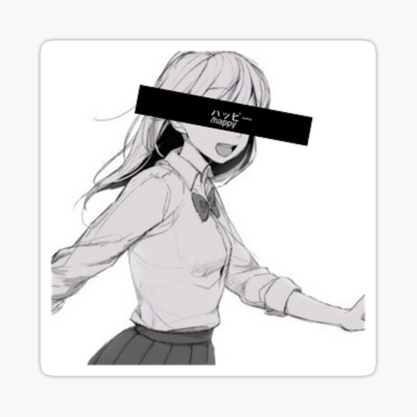 Depressed Anime Girl Stickers For Sale Redbubble