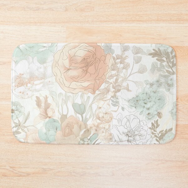 Item preview, Delicate Floral Garden Pattern Nature Flowers Spring Botanical designed and sold by shashtopia.