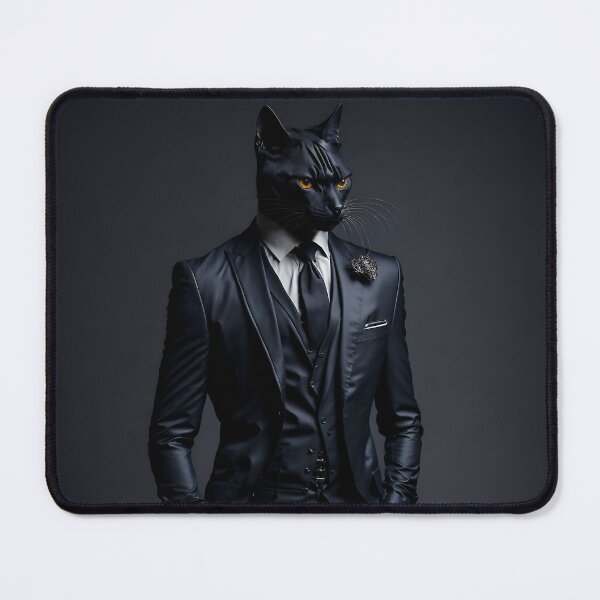 Item preview, cat in black suit designed and sold by ViktorVigo.