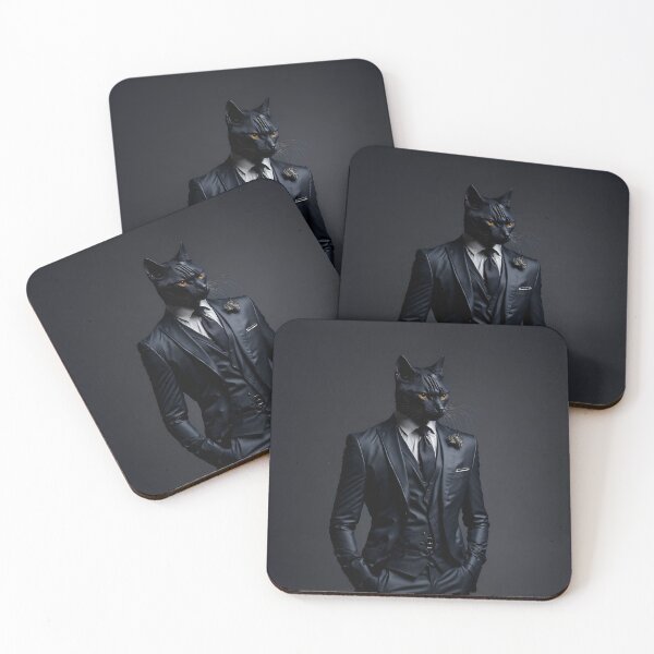 Item preview, cat in black suit designed and sold by ViktorVigo.