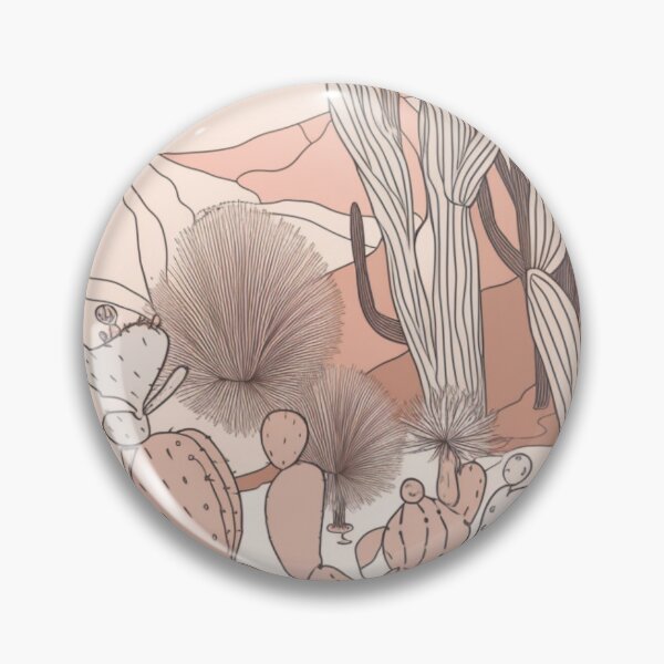Item preview, Minimalist Modern Cacti in Desert Cool Pastel Art Print designed and sold by ThatGuysPrints.