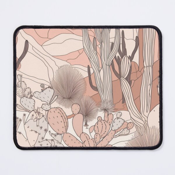 Item preview, Minimalist Modern Cacti in Desert Cool Pastel Art Print designed and sold by ThatGuysPrints.