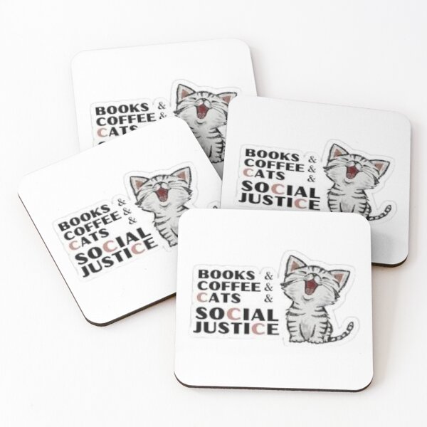 Item preview, Books And Coffee And Cat And Social Justice designed and sold by Trendy Design.
