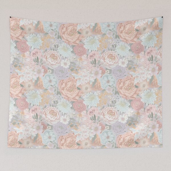 Item preview, Delicate Floral Garden Pattern Nature Flowers Spring Botanical designed and sold by shashtopia.