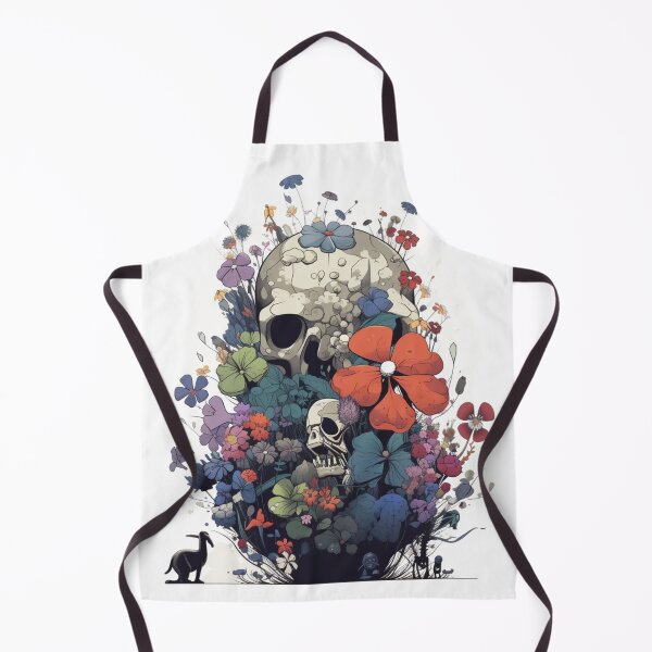 Item preview, skull flower illustration designed and sold by alxndraai.