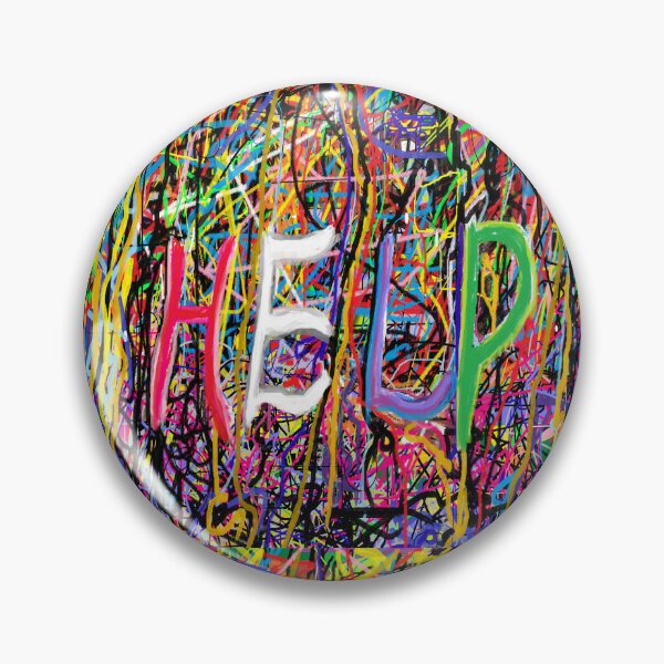 Item preview, Help Abstract designed and sold by Art With Impact – Statement Art & Apparel for Deep Thinkers.