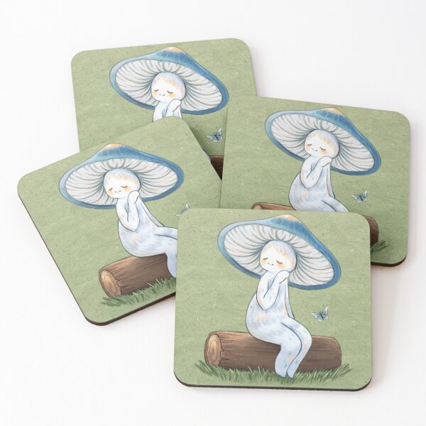Item preview, Elegant Blue Webcap Mushroom designed and sold by Fairydrop.