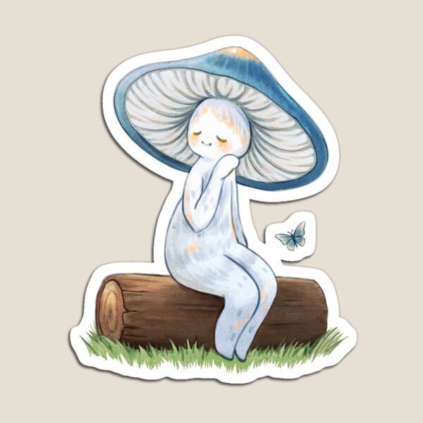 Item preview, Elegant Blue Webcap Mushroom  designed and sold by Fairydrop.