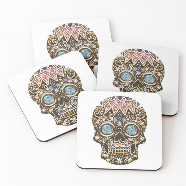 Item preview, Golden skull digital art designed and sold by creativesinapsi.