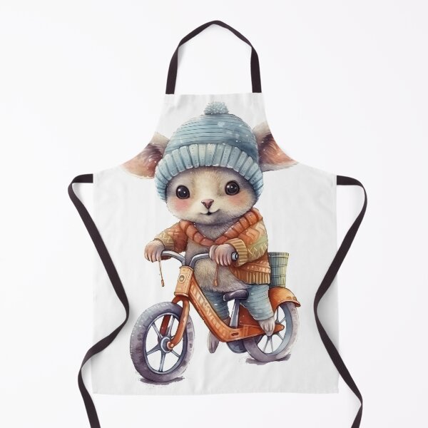 Item preview, Hamster on a bicycle in watercolor designed and sold by AnimalsCartoon.