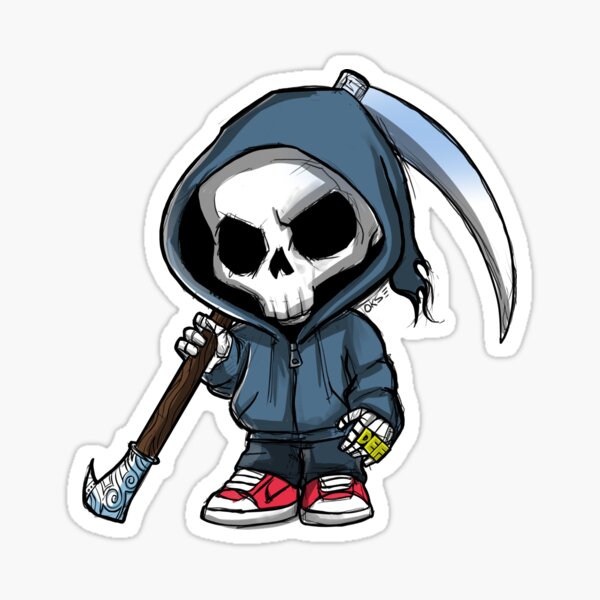 Def The Grim Reaper Sticker