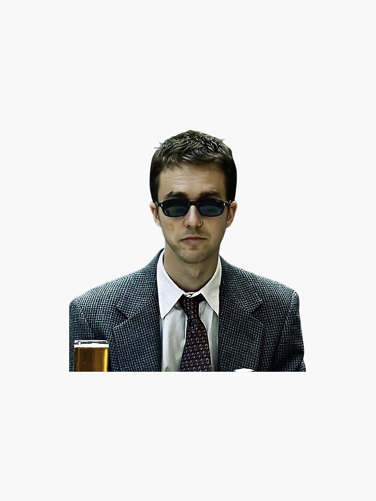 "The narrator FIGHT CLUB stickers" Sticker by Matteoctrl Redbubble