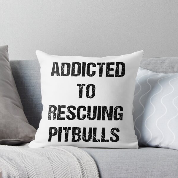 Item preview, Addicted to Rescuing Pitbulls Black Text Based Design designed and sold by CGSGraphics.