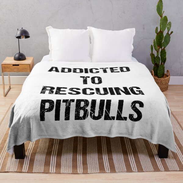Item preview, Addicted to Rescuing Pitbulls Black Text Based Design designed and sold by CGSGraphics.