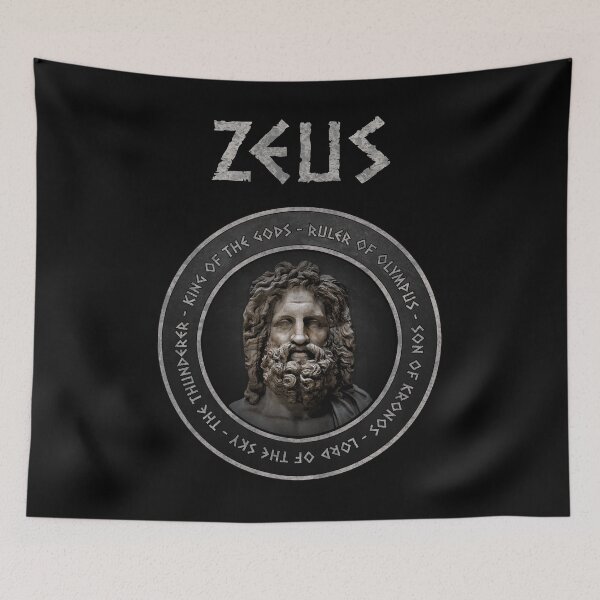 Item preview, Zeus - Ancient Greek God - Zeus the Lord of Olympus and King of the Gods - Greek Mythology designed and sold by Agema Apparel.