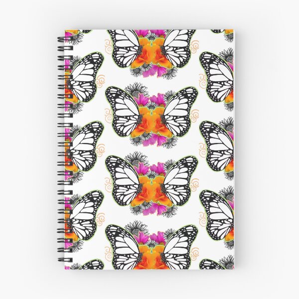 Item preview, Double Butterfly With Collage and Flower Drawings designed and sold by Jaraart.