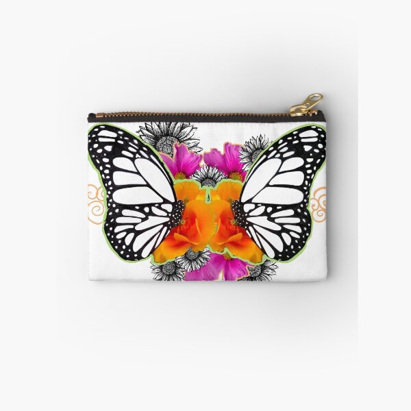 Item preview, Double Butterfly With Collage and Flower Drawings designed and sold by Jaraart.