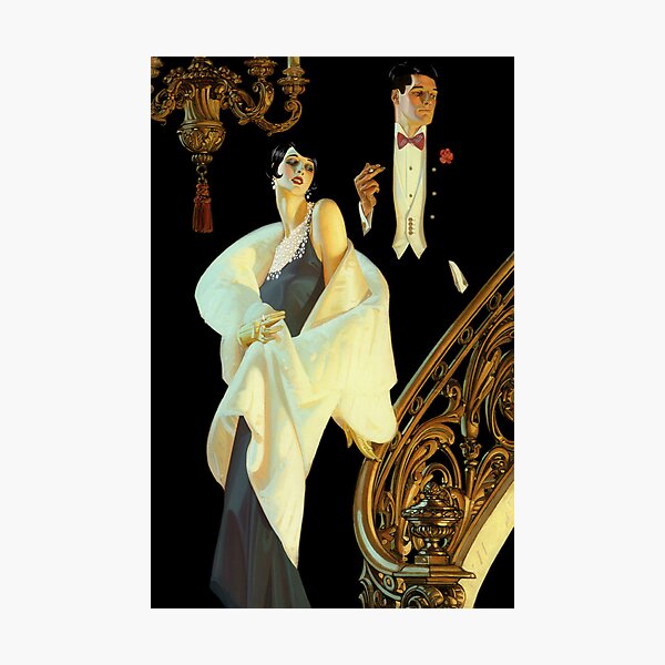 Item preview, The Great Gatsby Jordan Baker & Nick Carraway designed and sold by HoneyLemonSun.