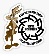 Coyote - RL Grime Vortex Disruptors Logo (Black Logo) Sticker