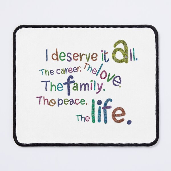 Item preview, I deserve it all rainbow pattern designed and sold by chuckletuckle.