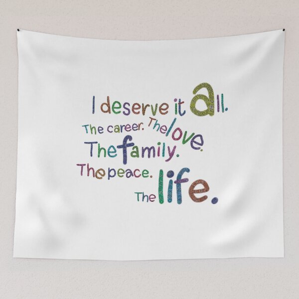Item preview, I deserve it all rainbow pattern designed and sold by chuckletuckle.