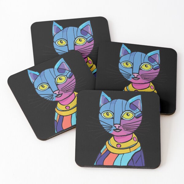 Item preview, Colorful Cat Lady designed and sold by JoseloRochaArt.