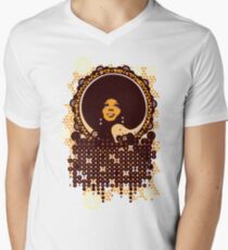Camiseta de cuello en V Disco diva