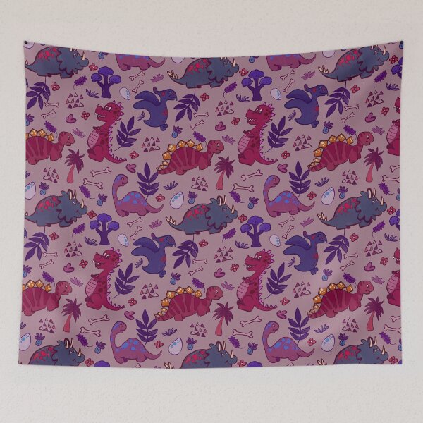 Item preview, Happy Cute Dinos - purple designed and sold by Anealart.